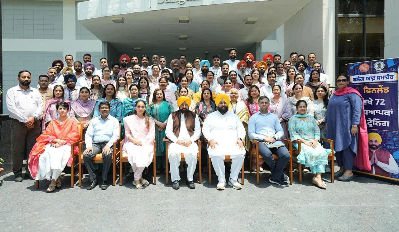 पंजाब के सरकारी स्कूलों के 72 शिक्षकों का प्रतिनिधिमंडल प्रशिक्षण के लिए फिनलैंड रवाना, भगवंत मान सरकार की ‘शिक्षा क्रांति’ को और मजबूती मिलेगी