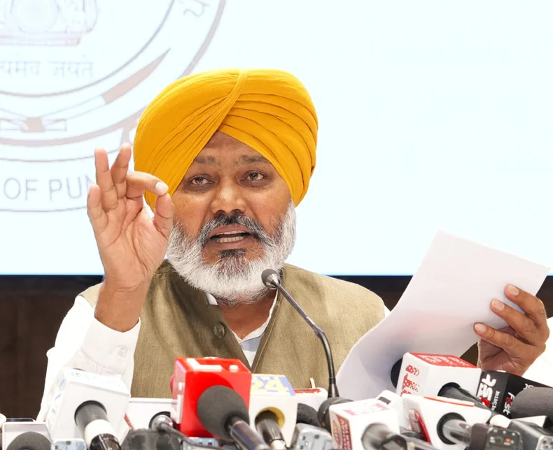 राष्ट्रीय औसत से तीन गुना तेज़, पंजाब की GST कमाई में 21.5% की रिकॉर्ड वृद्धि, वित्त मंत्री चीमा बोले: ‘बाढ़ के बावजूद प्रगति रुकी नहीं’