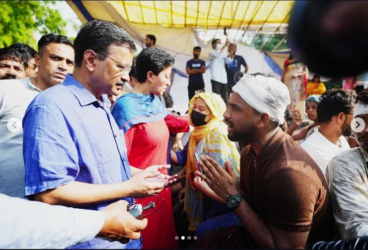 Jantar Mantar Protest: छात्रों के समर्थन में केजरीवाल, बोले- 'AAP हर कदम पर साथ खड़ी है'
