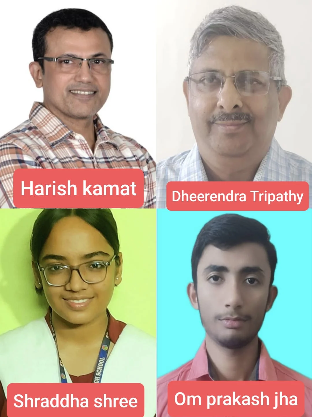 श्रद्धाश्री, ओमकुमारझा, धीरेंद्रत्रिपाठीऔरहरीशकामतनेजुलाईके A Clue A Day (ACAD) क्रिप्टिकक्रॉसवर्डप्रतियोगितामेंमारीबाजी