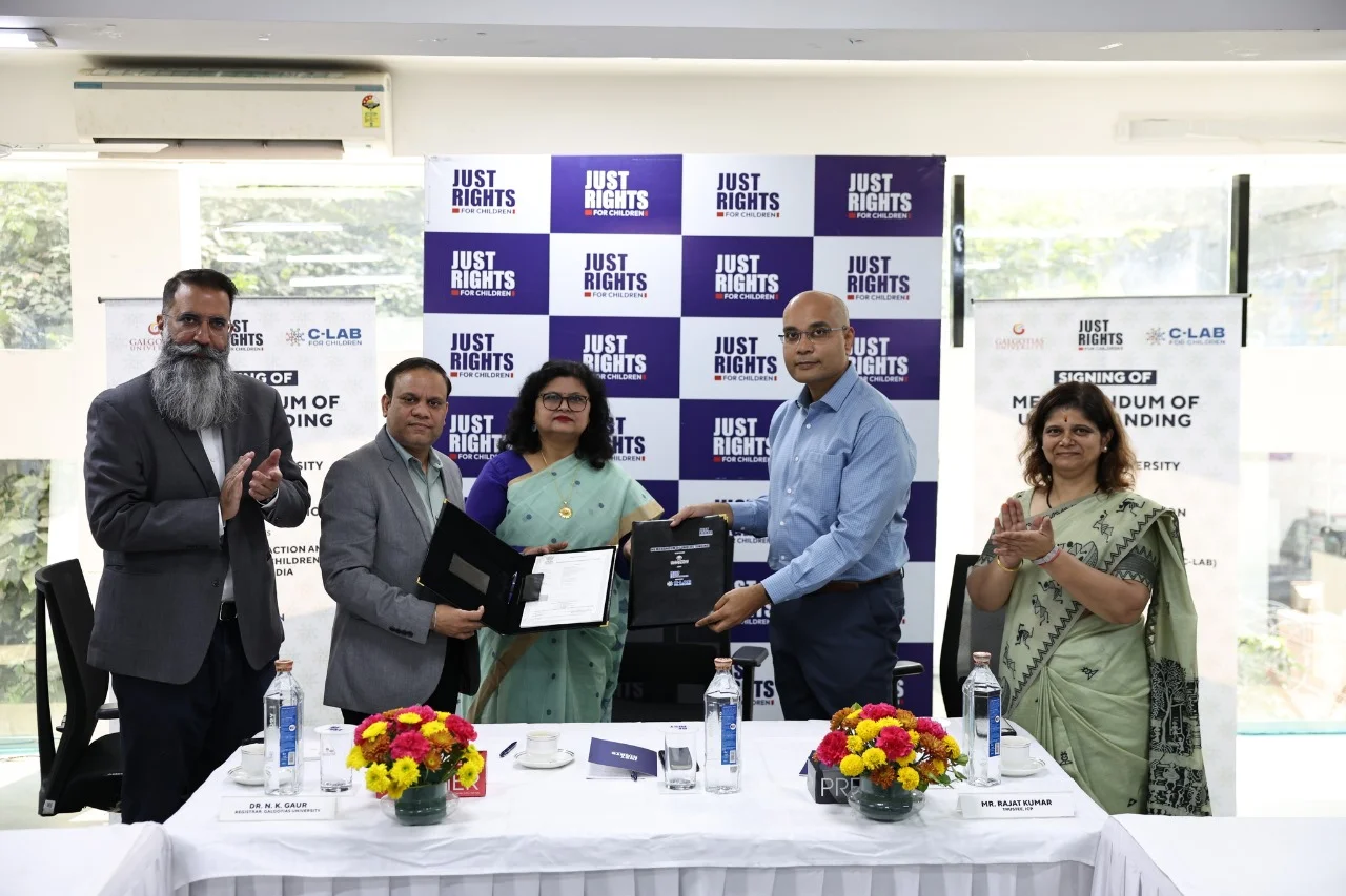 इंडिया चाइल्ड प्रोटेक्शन और गलगोटिया यूनिवर्सिटी ने बाल संरक्षण पर विशेष कोर्स के लिए मिलाया हाथ