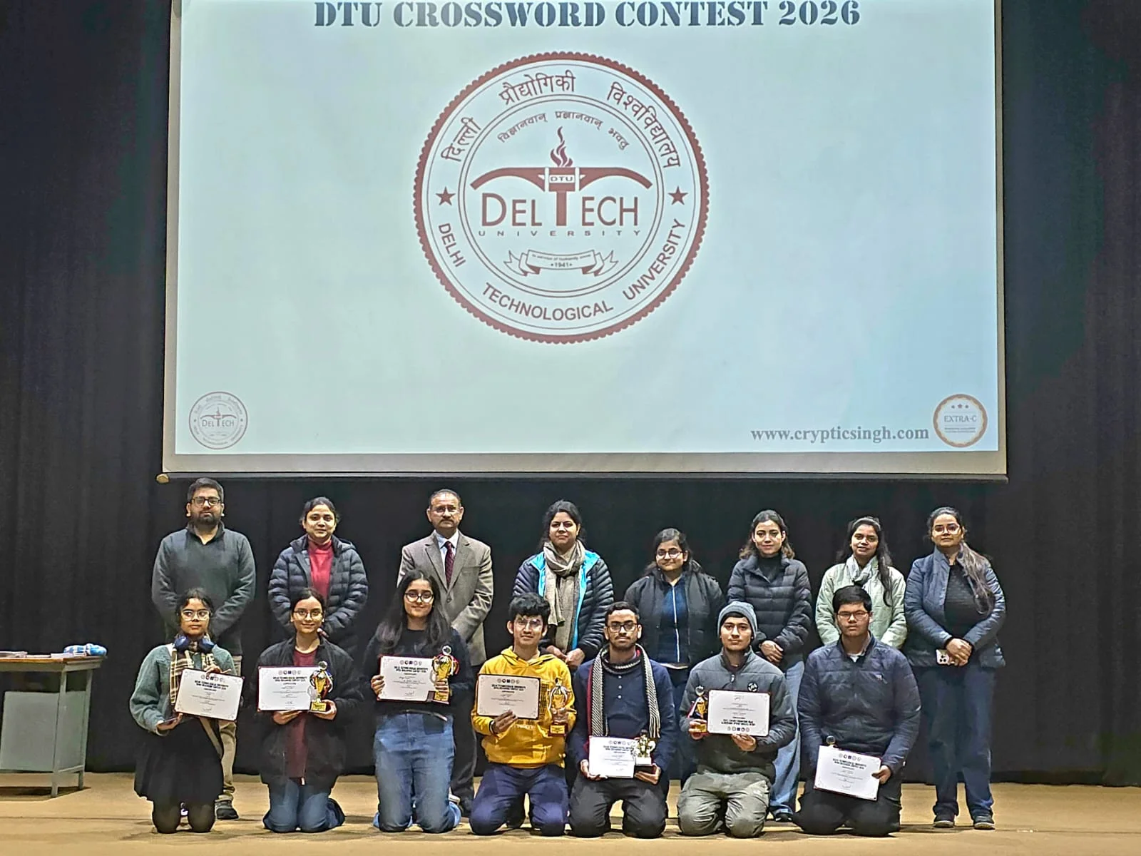 DTU क्रॉसवर्ड प्रतियोगिता 2026: भारी बारिश के बावजूद छात्रों में दिखा जबरदस्त उत्साह