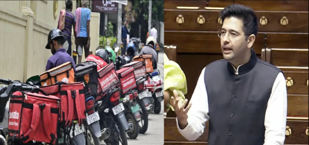 AAP सांसद राघव चड्ढा ने राज्यसभा में उठाया मुद्दा: “डिलीवरी ब्वॉय भारतीय अर्थव्यवस्था के अनदेखे पहिये”