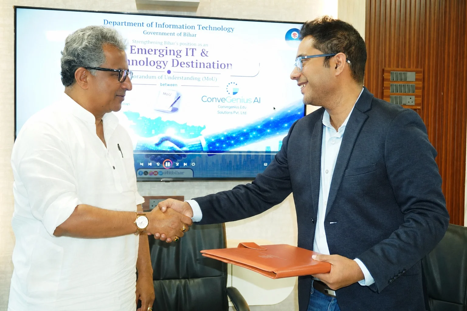 बिहार सरकार और ConveGenius.AI के बीच MoU, AI से रोजगार और हाई-स्किल अवसरों को बढ़ावा